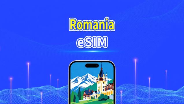 eSIM Romania | 5G/4G | Dati ad alta velocità | 24 ore | 1-30 giorni | Codice QR