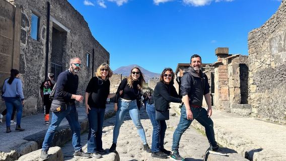 Tur Berpemandu Roma ke Pompeii dengan Anggur & Makan Siang dengan Kereta Cepat