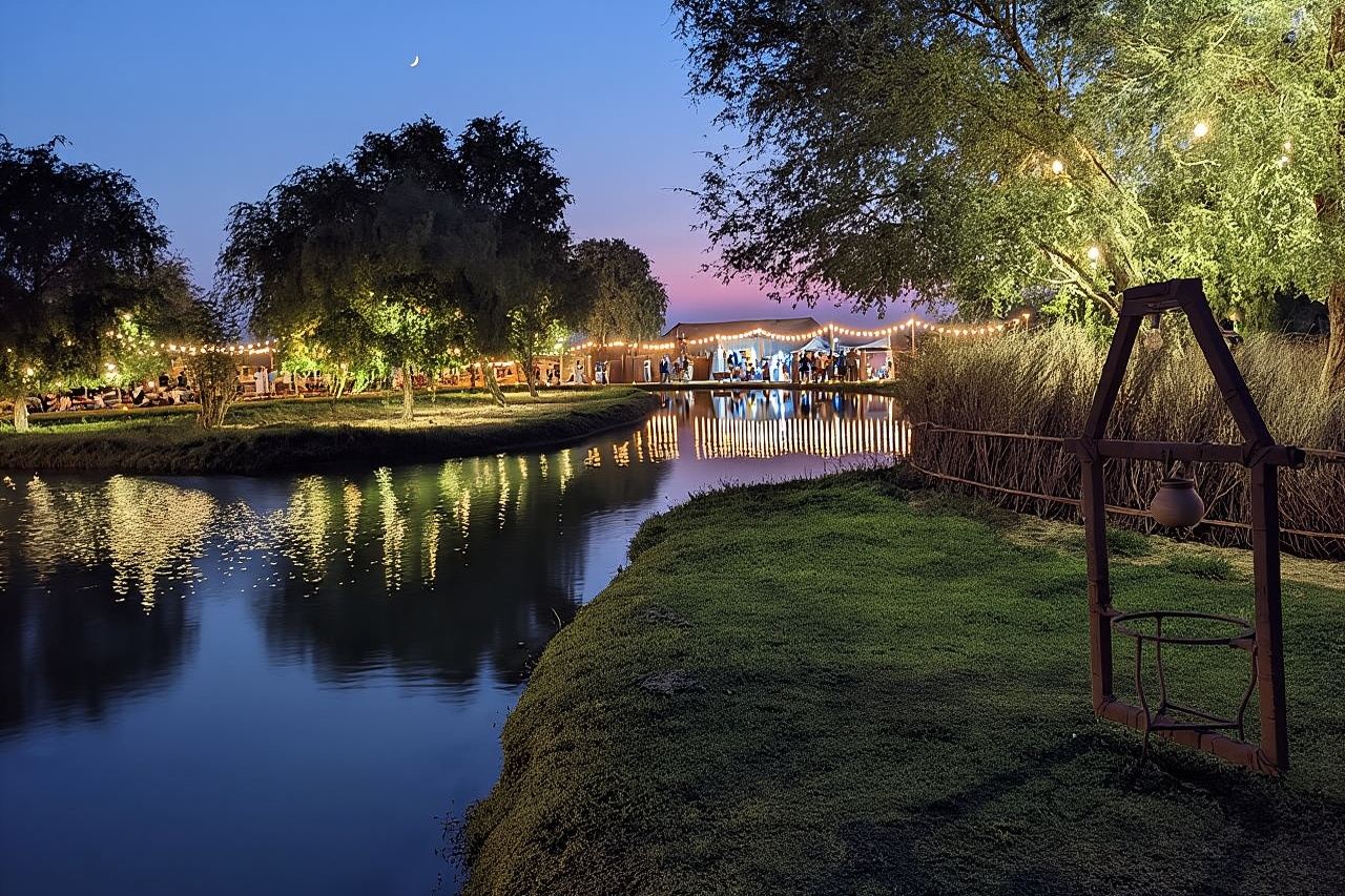 Al Marmoom Oasis Luxury Tent with Bedouin Dinner