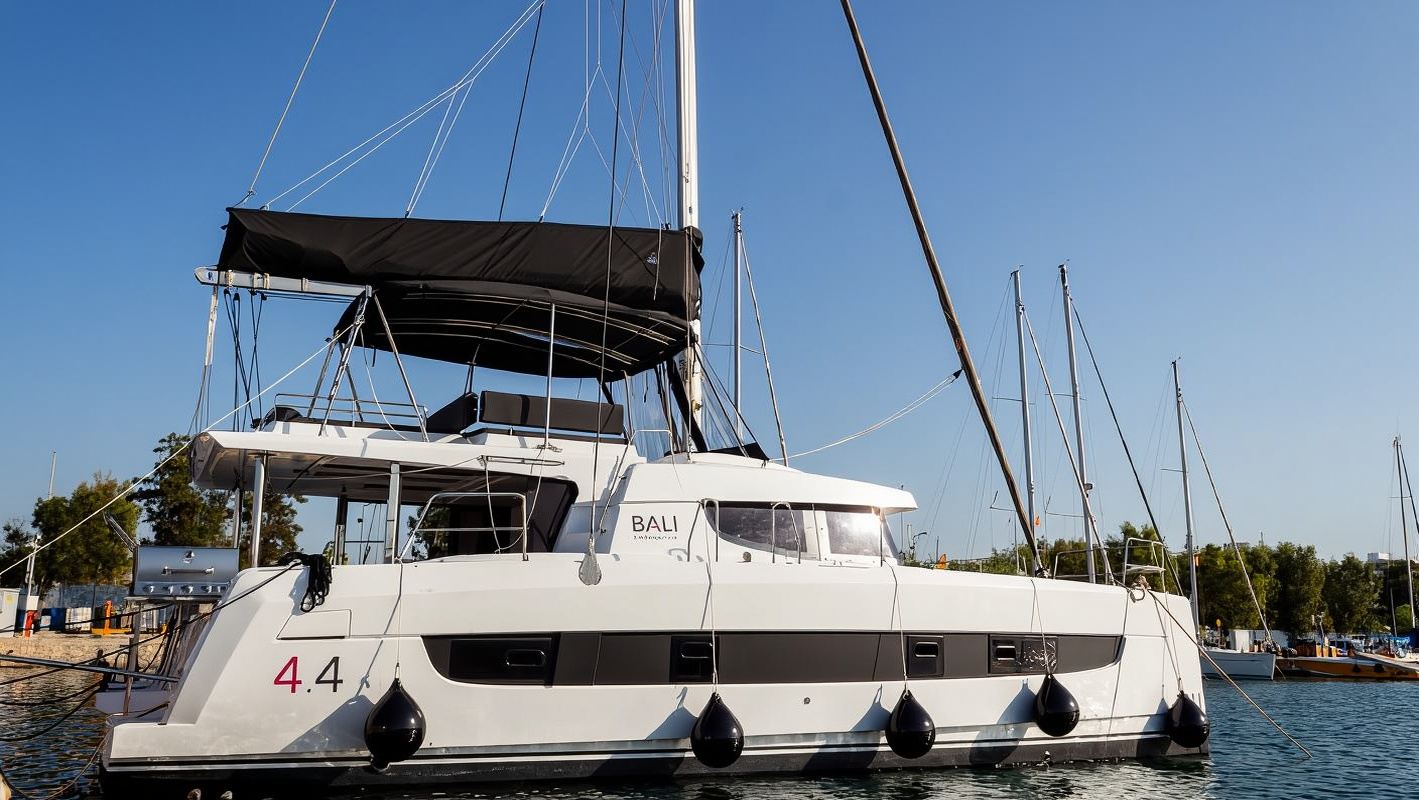 Santorini: Katamaran-Segelboot-Kreuzfahrt im Mittelmeer|Inklusive Mahlzeit und Bootsfahrt|Geteilte Tour※