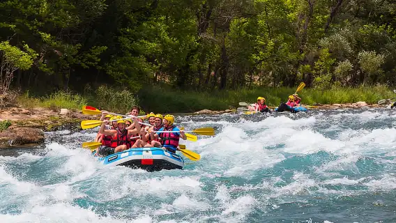 Rafting Canyoning and Zipline Adventure from Antalya