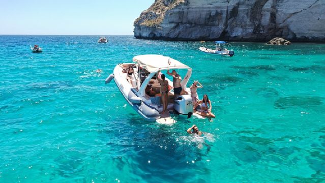 Cagliari Boat Tour 4 Stops .Possible Sighting of Dolphins