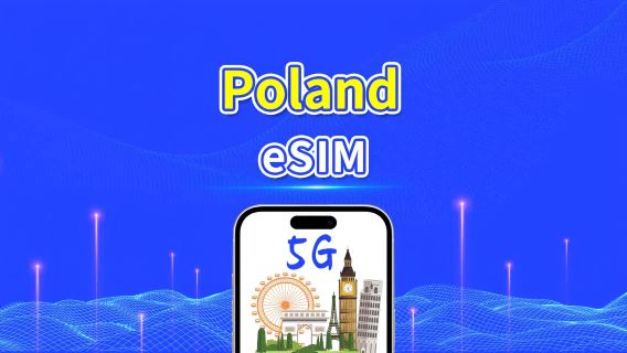 Poland eSIM | High-Speed Data | 5G/4G | Daily/Data Package | 24-Hour | 1-30 Days | QR Code
