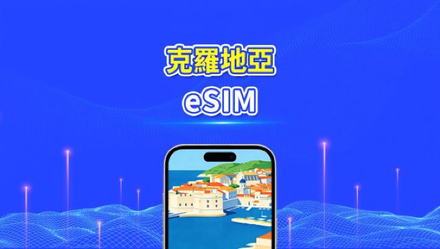 克羅地亞 eSIM | 5G/4G | 高速流量 | 24小時 | 天數可選1-30天 | QR code