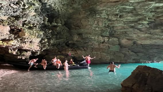 Speedboat Trip to Bristan and Dafina with Visiting the Cave of Haxhi Ali - Full-Day Tour