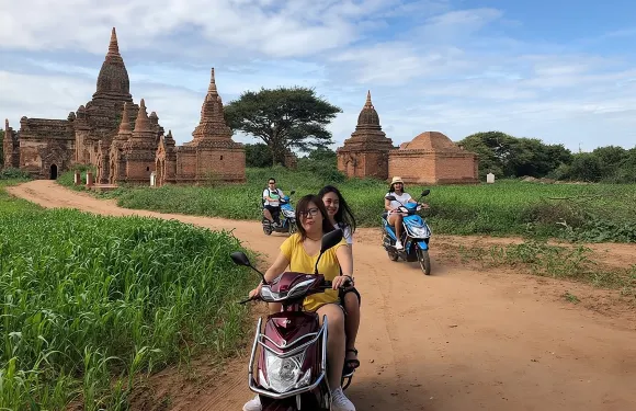 蒲甘全日私人觀光電單車之旅（含接送服務）