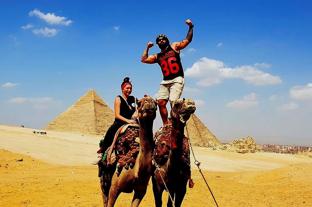 Full Day Tour To Giza Pyramids Dahshur Saqqara with Lunch Camel 