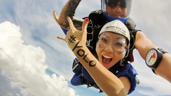 浙江湖州安吉高空雙人跳傘【3300公尺自由落體+專業高清視訊拍攝+視訊剪輯】