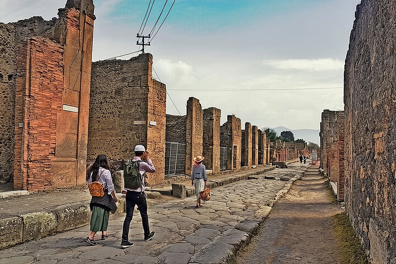 From Rome: Best of Pompeii Guided Tour and Sorrento Day Trip