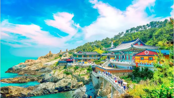 韓國釜山青沙浦+海雲台海水浴場+白淺灘文化村+甘川文化村&