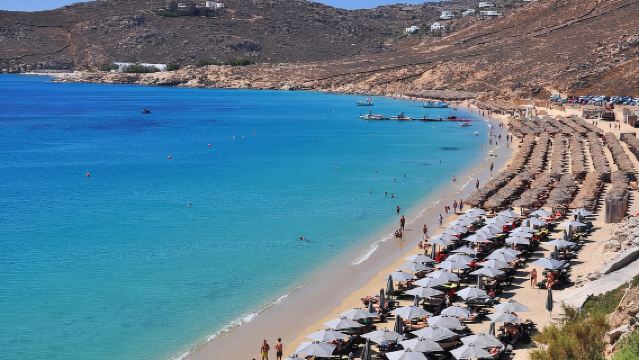 Mykonos: semi-private cruise around southcoastline of island