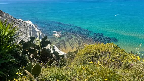 Scala Dei Turchi: TUR SEPEDA LISTRIK Pantai tersembunyi, laut, relaksasi [+SNORKELING]