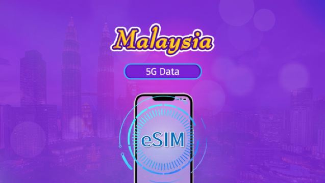 Malaysia 5G eSIM | Supports mainstream apps including TikTok, Google Maps & ChatGPT | Day Pass/Total Package | 24H Billing | 1-30 days | QR code