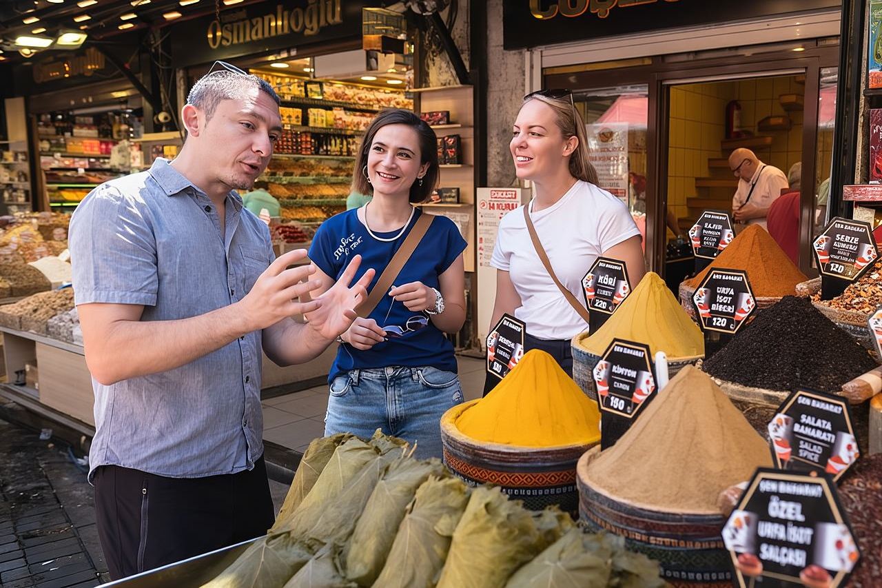 Istanbul Taste of Two Continents Food Tour - Spice Market & Ferry