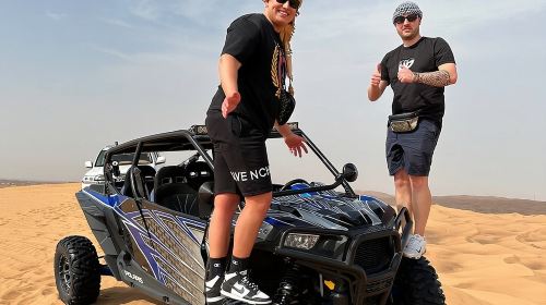 Dubai Morning 4 Seater Buggy Tour Sand Boarding & Camel ride Day Tours 2