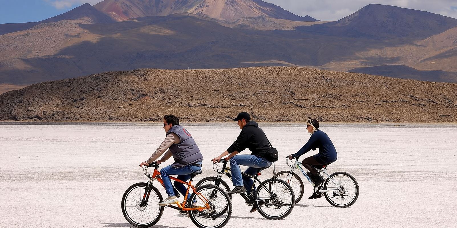 From Uyuni: Uyuni Salt Flats Bike Tour 1-Day + Lunch