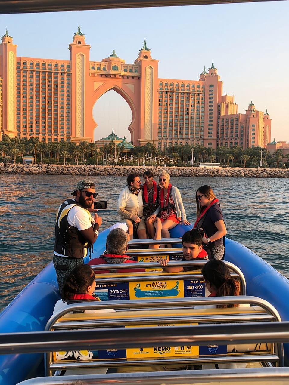 Dubai: Guided Speedboat Tour with City Sights & Ice Cream.
