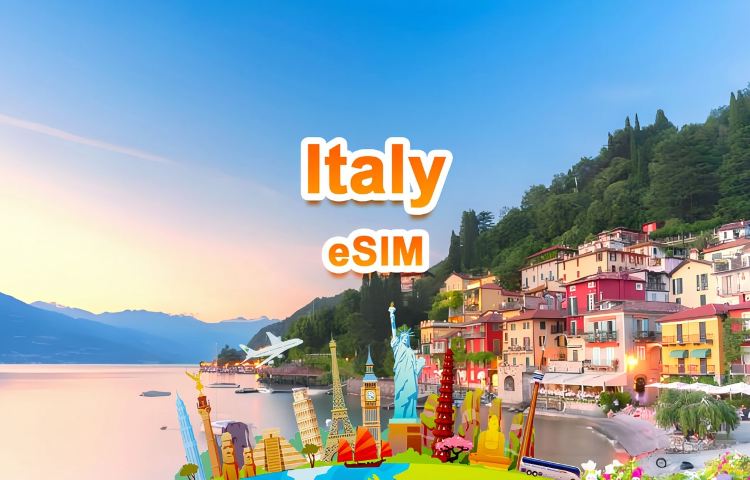 Italy 4G/5G eSIM | Daily package/Total package | 1GB/day-total 30GB | 1-30 days | 24-hour system | QR code