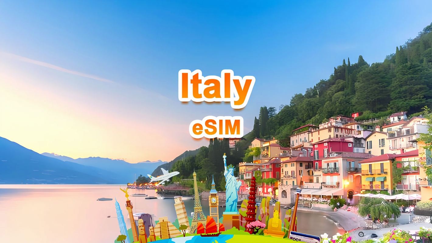 Italy 4G/5G eSIM | Daily package/Total package | 1GB/day-total 30GB | 1-30 days | 24-hour system | QR code