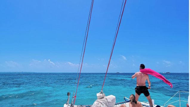 Private Catamaran Tour to Isla Mujeres - optional transfers