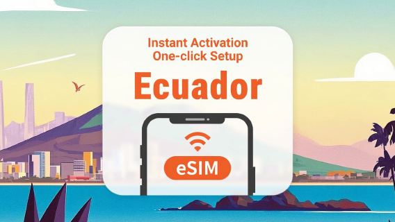 الإكوادور | eSIM | بيانات لمدة 3-30 يومًا | تفعيل سريع بنقرة واحدة | لا حاجة لانتظار الشحن | رمز QR