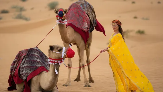Morning Red Dunes with Camel Ride, Sandboarding and Refreshments 