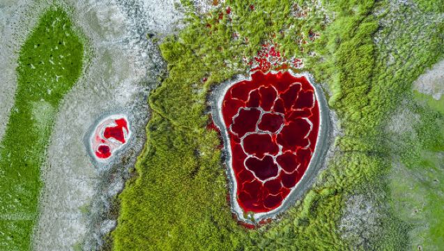 【寧夏騰格里沙漠五湖穿越烏蘭湖】六湖+騰格裏沙漠龍眼翡翠湖一日遊贈航拍