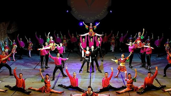 Fire of Anatolia at Gloria Aspendos Arena from Kemer