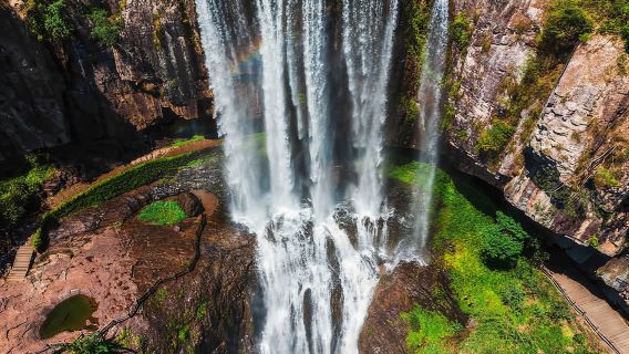 劉伯溫故裡百丈漈【含門票】帝師故鄉/當地老司機/直達景點】
