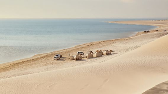カタール・ドーハ サンドダニエル 半日ツアー【2名様限定プライベートツアー|ホール アル ウデイド (インランド シー)観光|午前/午後選択可】