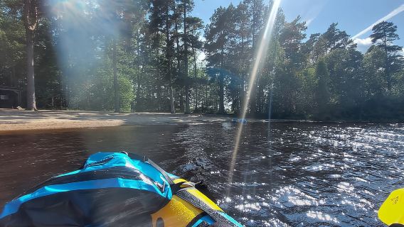 Agunnaryd: tour guidato di packrafting (4 ore)