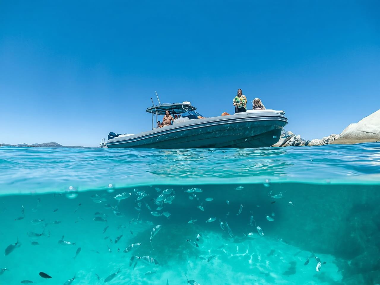 Olbia:Tavolara Boat Tour Small group (Max 12 pax) + Aperitif