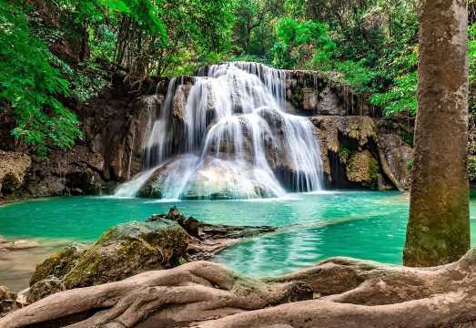 Private Charter: Kanchanaburi Day Tour (River Kwai Bridge, Death Railway & Erawan Falls)