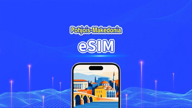 Pohjois-Makedonia eSIM | 4G | Päiväpaketti/liikennepaketti | 24 tunnin laskutus | 1–30 päivää | QR-koodi