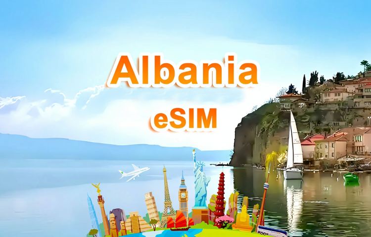 eSIM 4G de Albania | Paquete de datos diario/total | 1 GB/día - 30 GB de datos totales | 1-30 días | Formato de 24 horas | QR code