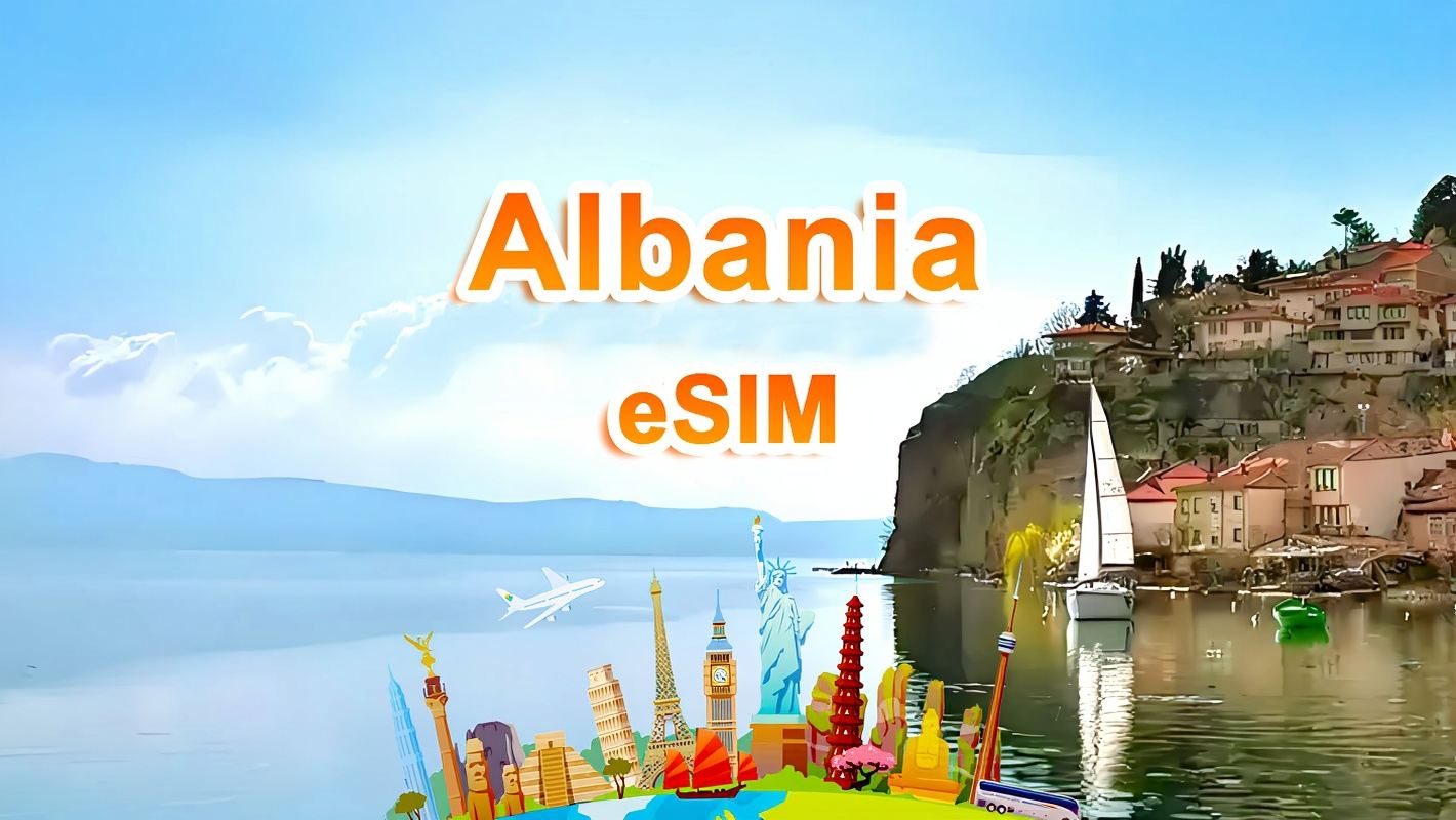 eSIM 4G de Albania | Paquete de datos diario/total | 1 GB/día - 30 GB de datos totales | 1-30 días | Formato de 24 horas | QR code
