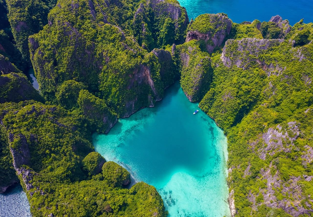 Phuket: Phi Phi Islands + Ko Mai Phai + Mai Thon Island, Catamaran Speedboat Snorkeling + Sea Slide