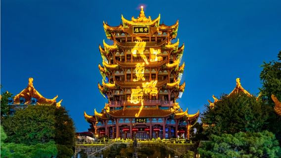 夜上黃鶴樓+武大+東湖生態旅遊風景區【6人內小團 - 少走路逛武大】夜遊