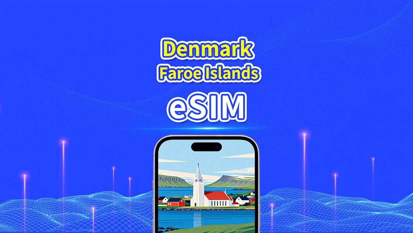 Denmark + Faroe Islands eSIM | 5G/4G | Daily/Total Data Package | 1-30 days | 24-Hour Billing | QR code