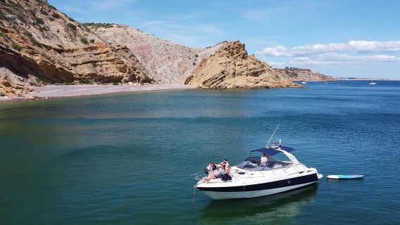 Hele dag privéjacht van Lagos met drankjes, tapas, paddleboards en kajak
