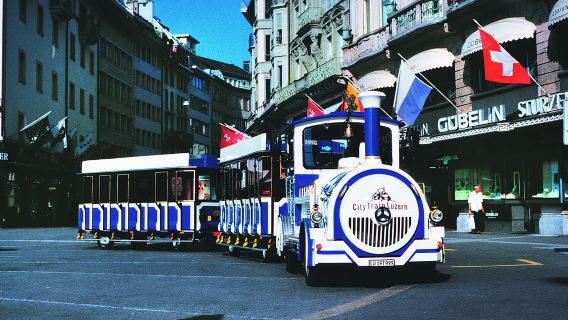 Chapel Bridge + Swan Square + Lucerne Old Town + Lake Lucerne + Lucerne Nine Towers
