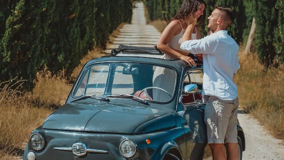 Dari San Gimignano: Jelajah Chianti Pandu Sendiri Fiat 500 Vintaj