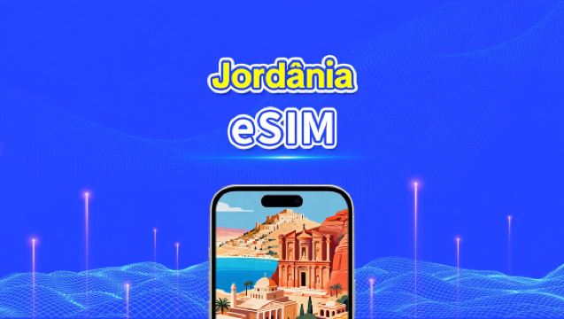 eSIM da Jordânia | 5G/4G | Dados de alta velocidade | Dias corridos | Escolha a duração | Código QR