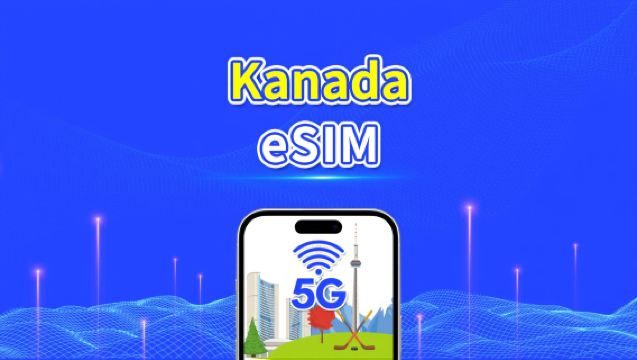 eSIM Kanada | 5G/4G | Paket Data Harian/Total | 1–30 hari | Penagihan 24 Jam | Kode QR