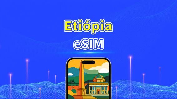 Etiópia | eSIM | 4G | Dados de alta velocidade | Pacote diário/de dados | Cobrança por 24 horas | 1-30 dias | Código QR