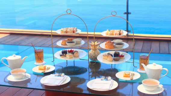 Bali Uluwatu THE EDGE Cliff Bar Afternoon Tea