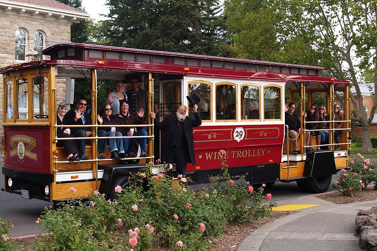 Tour classico in tram del vino della Napa Valley