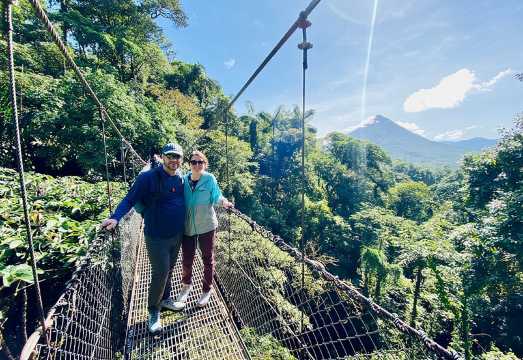 Arenal Hanging Bridges and La Fortuna Waterfall Combo Tour