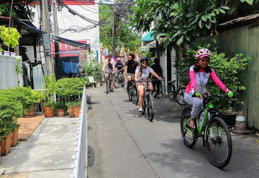 Bike and Canal boat tour of Bangkok with lunch
