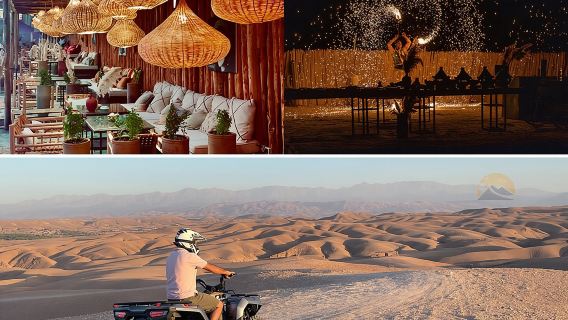 Agafay Desert: Quad bike and dinner Show
